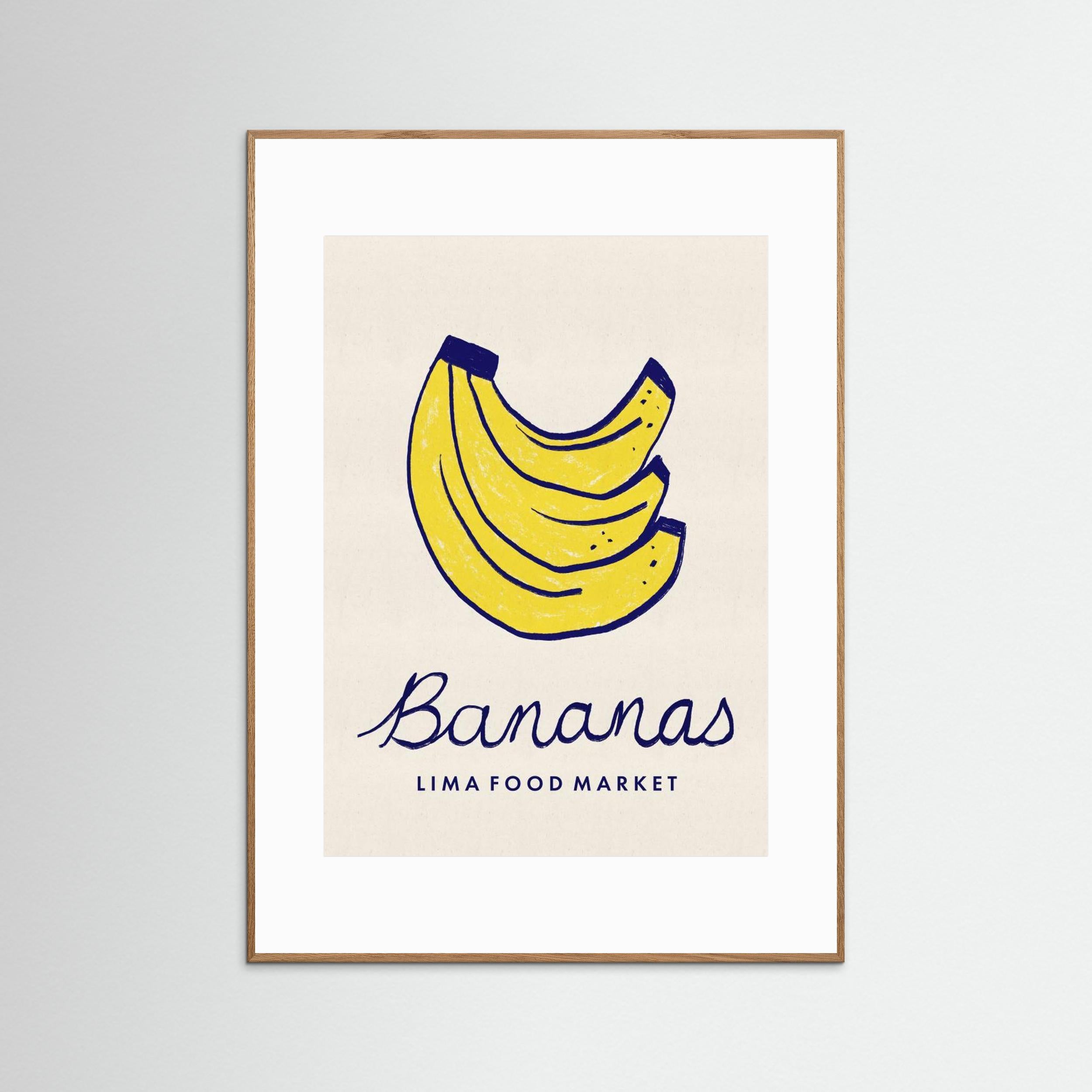 Bananas Lima Food Market Peru by Dirkie Nell